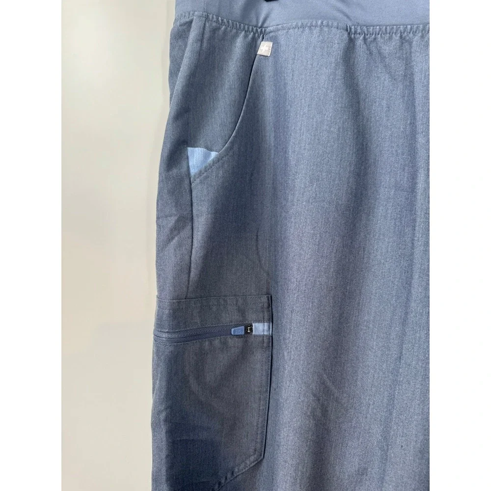 FIGS Zamora Jogger Technical Women's Heather Blue Scrub‎ Pants XXL/P W23SW2016P